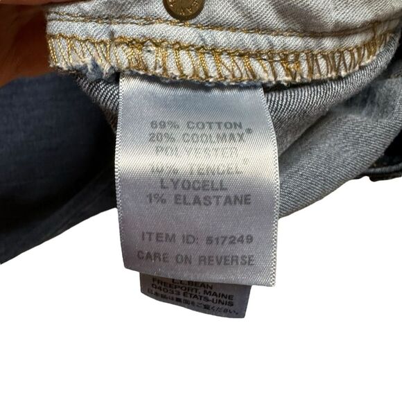L.L. Bean Women's BeanFlex Skinny Leg Favorite Fit Denim Blue Jeans Size 14P - Picture 7 of 11